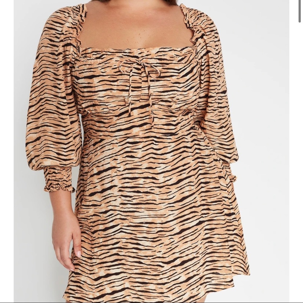 Faithfull the Brand Ira Mini Dress Wyldie Animal